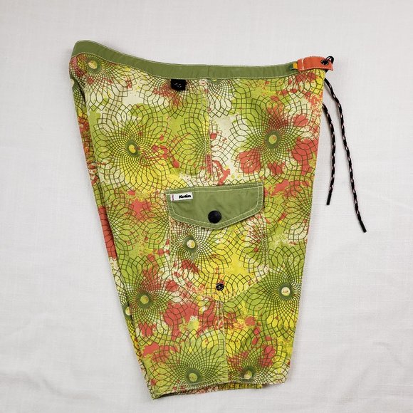 KATIN Custom Surf Trunks Board Shorts Size 30 - Picture 5 of 8